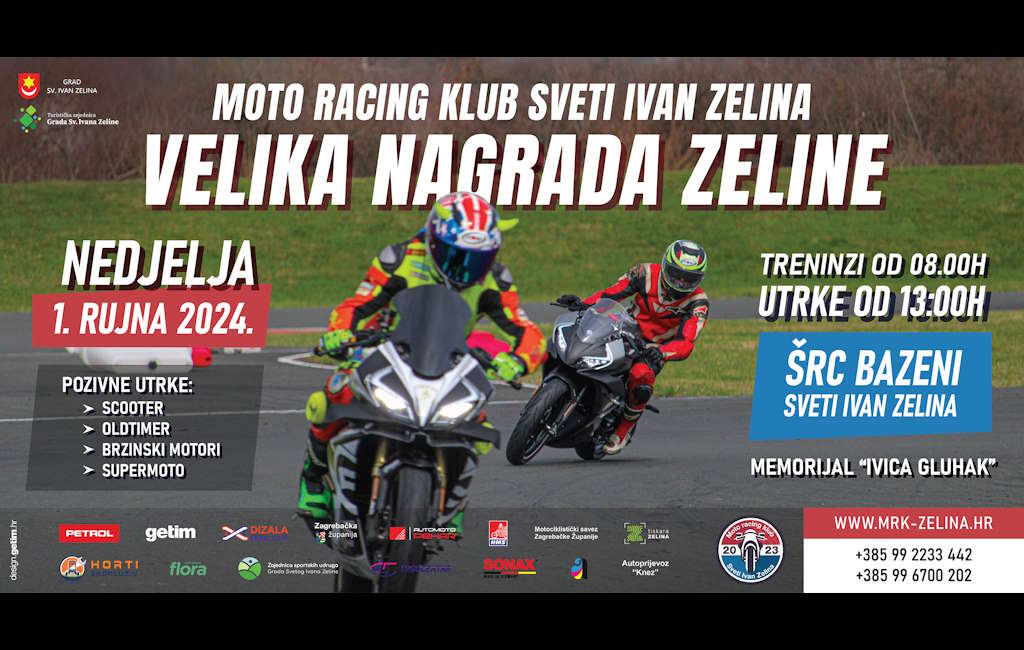 Moto utrka "velika nagrada Zeline" vraća se na ŠRC Sveti Ivan Zelina s uzbudljivim programom utrka za skutere, oldtimere i supermoto natjecanja