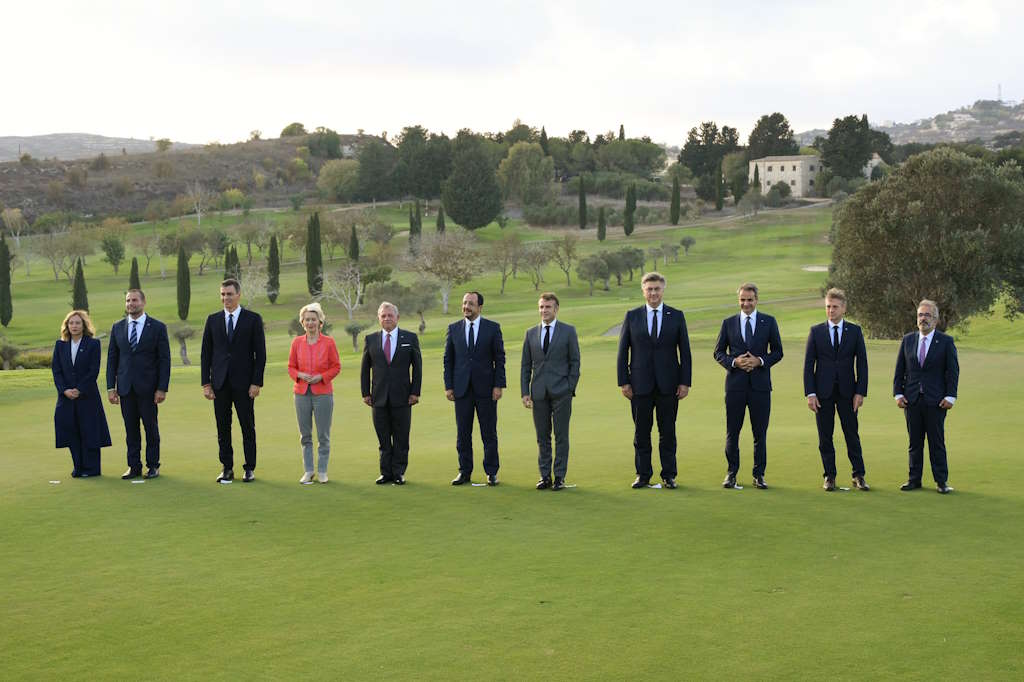 Los líderes de los países mediterráneos discutieron sobre Ucrania, migraciones y crisis en Oriente Medio en la cumbre de la UE MED-9 en Pafos