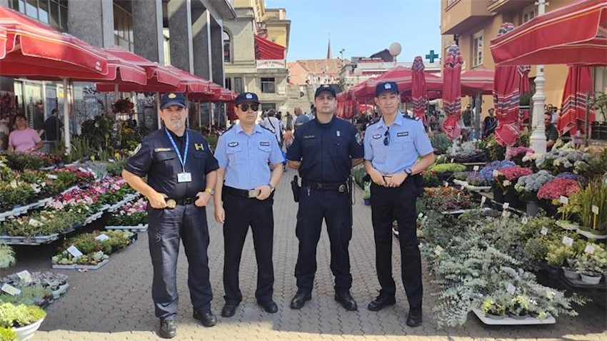 Beginn gemeinsamer Polizeistreifen mit chinesischen Polizisten in Zagreb für eine sicherere Touristensaison 2024