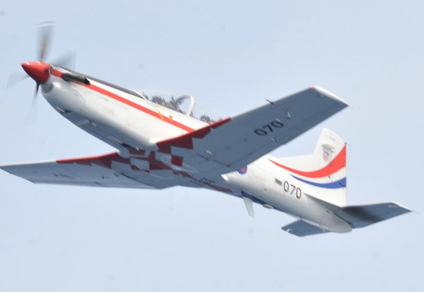 Kroatische Armee bei Such- und Rettungseinsätzen auf Rab und Velebit mit Pilatus-Flugzeugen und Mi-171Sh-Hubschrauber